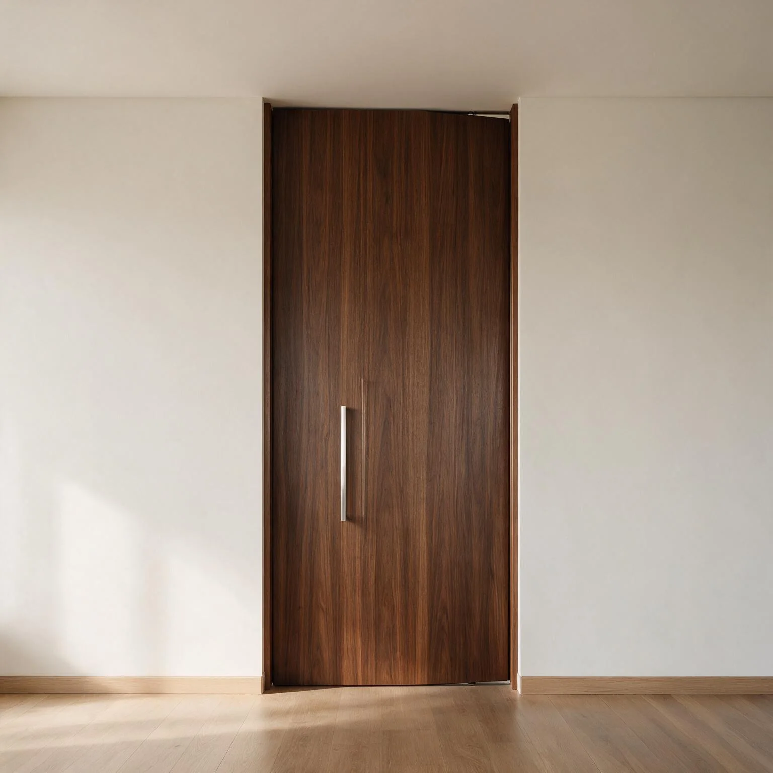Ambiente ilustrativo com porta pivotante